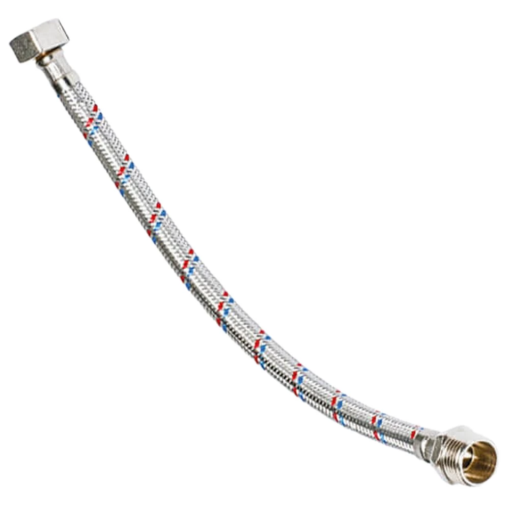 Подводка гибкая для воды ALTSTREAM Super 1/2″x1,0м оплетка нержавеющая сталь, накидная гайка/штуцер