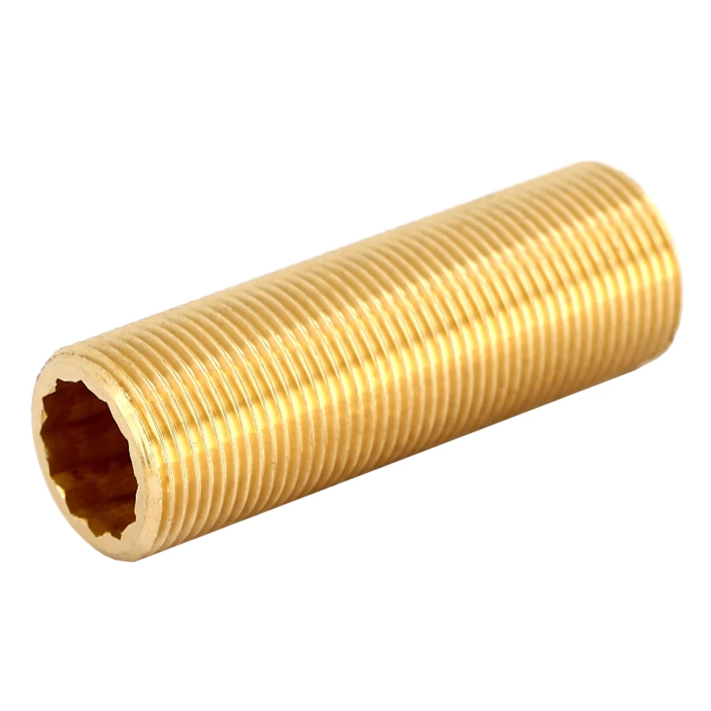Сгон прямой Viega 3535 1/2″ Ду15 Ру25 длина 100 мм, бронзовый, сплошная наружная резьба