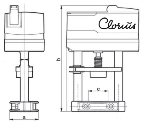 Электропривод BROEN AVM321 3-х позиционный 24V AC