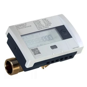 Комбинированный ультразвуковой тепло и холодосчетчик Danfoss SonoSelect10 Ду15 Ру16 резьбовой, квартирный, пропускная способность 0,6 м3/час, установка подающая, интерфейс M-Bus (014U1341MBP)
