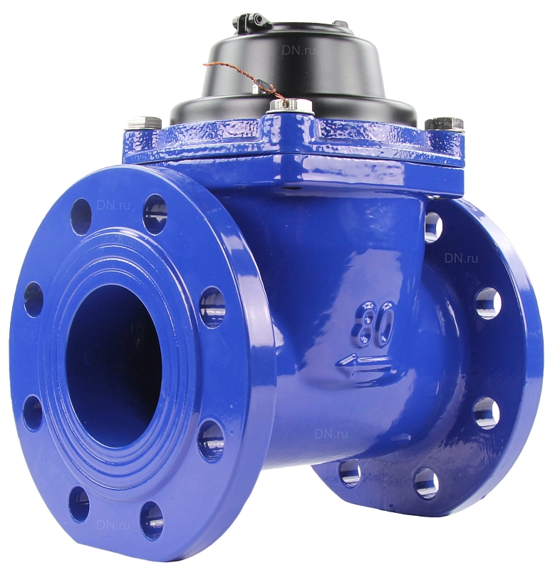 Счетчик холодной воды турбинный Декаст СТВХ-100 УК (300 мм) Ду100 Ру16 фланцевый, до 30°С, L=300 мм