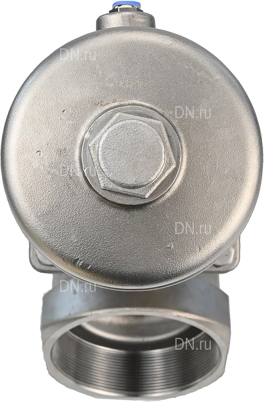 Клапан отсечной пневматический 1/2″ Ду15 Ру16, корпус - нержавеющая сталь SS316, резьбовой, Y-образный, корпус привода - нержавеющая сталь CF8M (VSP3232PV-T-1PNC)
