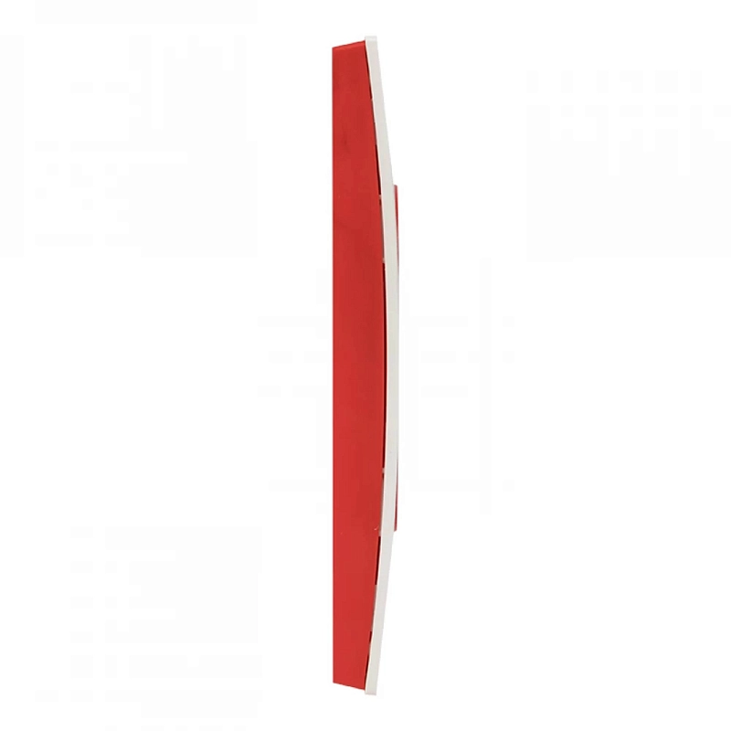 Рамка EKF PROxima Стокгольм 2 поста 82х100х8 мм, корпус - поликарбонат, монтаж - универсальный, цвет - белый линия красная EYM-G-304-20