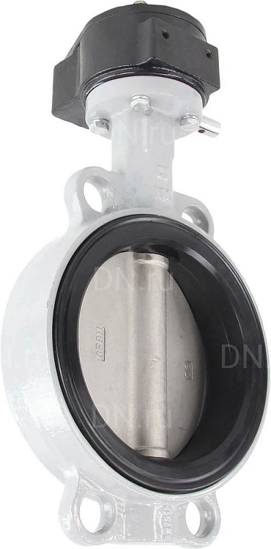 Затвор дисковый поворотный ABRA BUV-VF863D Ду500 Ру16 межфланцевый, корпус - чугун GG25, диск - нержавеющая сталь AISI 316, уплотнение - NBR, с редуктором